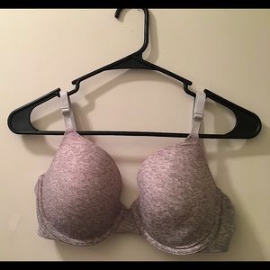 PINK 34D bra gray with pink